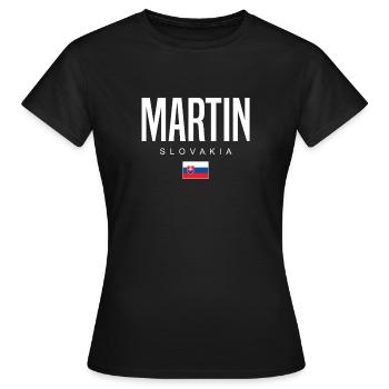 Martin Slovakia - Women's T-Shirt - black - Front - AI Model Female 172 dark (172cm)