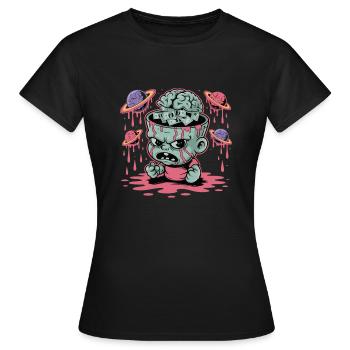STREETWEAR CHAOTIQUE - T-shirt Femme - noir - Devant - AI Model Female 172 dark (172cm)