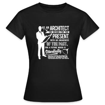 Architect Proud To Be An Architect - Women's T-Shirt - black - Front - AI Model Female 172 dark (172cm)