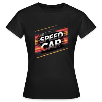 VOITURE DE PERFORMANCE - T-shirt Femme - noir - Devant - AI Model Female 172 dark (172cm)