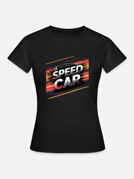 PERFORMANCE-AUTO - Frauen T-Shirt - Schwarz