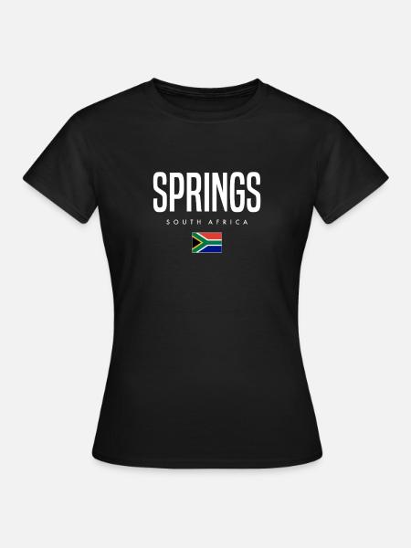 Springs Südafrika - Frauen T-Shirt - Schwarz