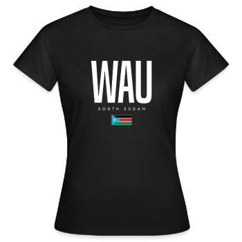 Wau South Sudan - Women's T-Shirt - black - Front - AI Model Female 172 dark (172cm)
