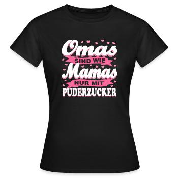 Mama Oma Omi Mutter Großmutter Geschenk - Frauen T-Shirt - Schwarz - Vorne - AI Model Female 172 dark (172cm)