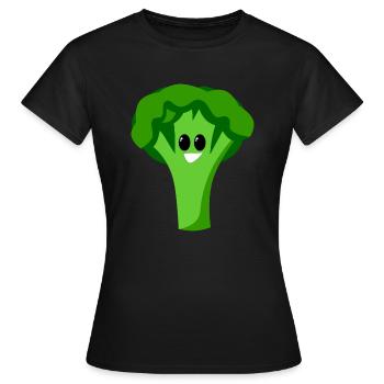 broccoli brokkoli veggie gemuese vegetables11 - Frauen T-Shirt - Schwarz - Vorne - AI Model Female 172 dark (172cm)