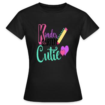 Chemise Cutie de maternelle - T-shirt Femme - noir - Devant - AI Model Female 172 dark (172cm)