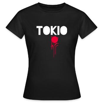 Tokyo, Tokyo, Japan - Women's T-Shirt - black - Front - AI Model Female 172 dark (172cm)