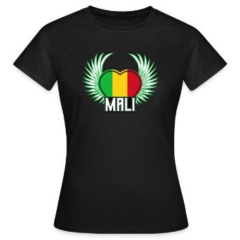 Mali - Frauen T-Shirt - Schwarz - Vorne - AI Model Female 172 dark (172cm)