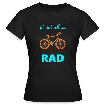 Fahrrad - Frauen T-Shirt - Schwarz - Vorne - AI Model Female 172 dark (172cm)