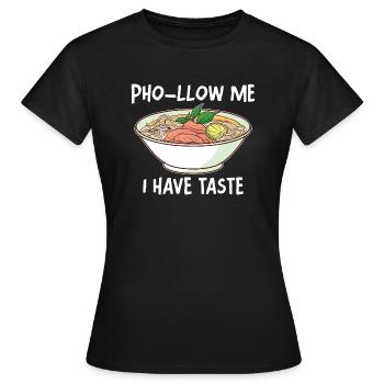 Lustige Pho Vietnamesische Nudelsuppe Pho - Frauen T-Shirt - Schwarz - Vorne - AI Model Female 172 dark (172cm)
