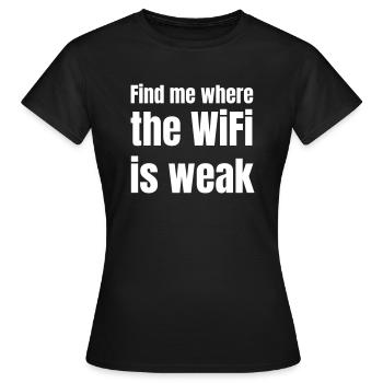 Hikers and adventure vacationers - Women's T-Shirt - black - Front - AI Model Female 172 dark (172cm)