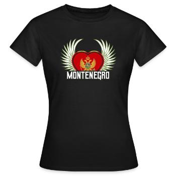 Montenegro - Women's T-Shirt - black - Front - AI Model Female 172 dark (172cm)
