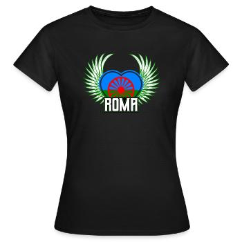 Roma - Women's T-Shirt - black - Front - AI Model Female 172 dark (172cm)