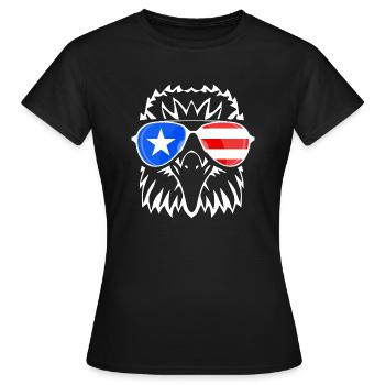 Porto Rico - T-shirt Femme - noir - Devant - AI Model Female 172 dark (172cm)