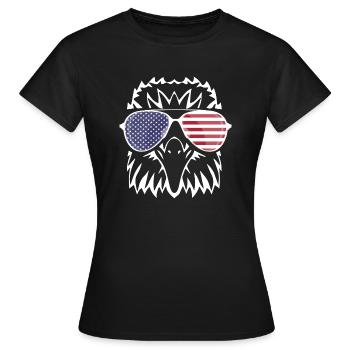 4. Juli USA - Frauen T-Shirt - Schwarz - Vorne - AI Model Female 172 dark (172cm)
