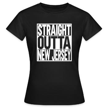 New Jersey - Frauen T-Shirt - Schwarz - Vorne - AI Model Female 172 dark (172cm)