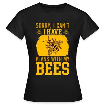 Apiculture Cours d’apiculture Association des apiculteurs Apiculteurs - T-shirt Femme - noir - Devant - AI Model Female 172 dark (172cm)