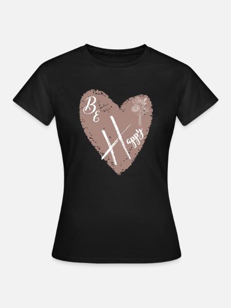 Be Happy Collection - T-shirt Femme - noir