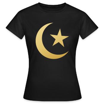 Ramadan Mubarak muslim islam Fasten moslem Allah - Frauen T-Shirt - Schwarz - Vorne - AI Model Female 172 dark (172cm)