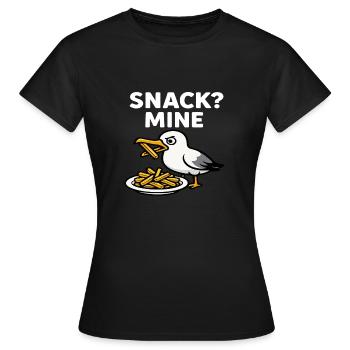 Collation Seagull - T-shirt Femme - noir - Devant - AI Model Female 172 dark (172cm)