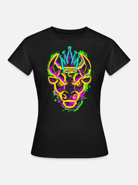 L.Gor Stier - Frauen T-Shirt - Schwarz
