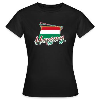 Ungarn - Frauen T-Shirt - Schwarz - Vorne - AI Model Female 172 dark (172cm)