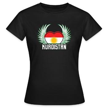 Kurdistan - Women's T-Shirt - black - Front - AI Model Female 172 dark (172cm)