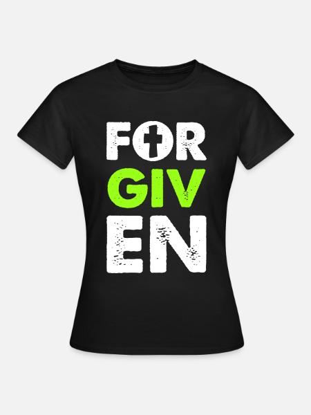 vergebung bibel spruch - Frauen T-Shirt - Schwarz