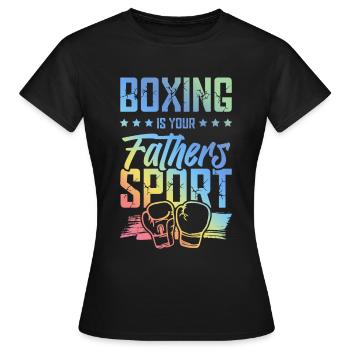 Boxe Papa Boxe Arts Martiaux - T-shirt Femme - noir - Devant - AI Model Female 172 dark (172cm)