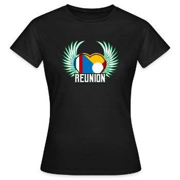 Réunion - Women's T-Shirt - black - Front - AI Model Female 172 dark (172cm)