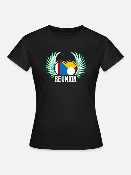 Réunion - Frauen T-Shirt - Schwarz