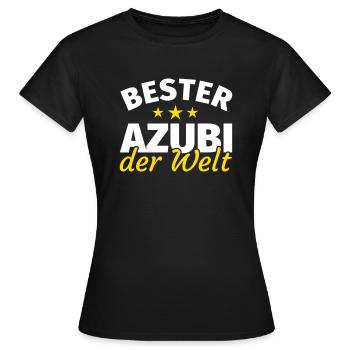 Azubi - Frauen T-Shirt - Schwarz - Vorne - AI Model Female 172 dark (172cm)