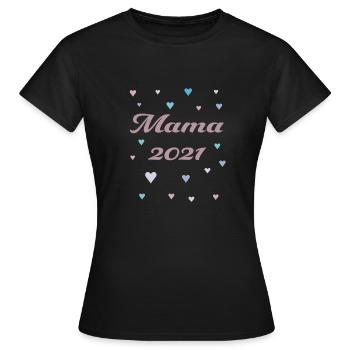 Mama 2021 - Frauen T-Shirt - Schwarz - Vorne - AI Model Female 172 dark (172cm)