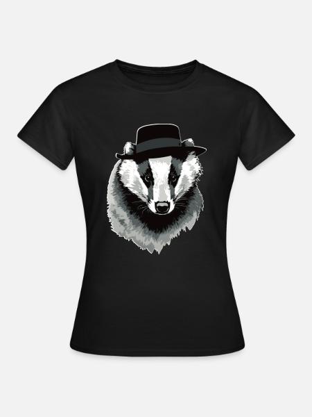 Dachs - Frauen T-Shirt - Schwarz
