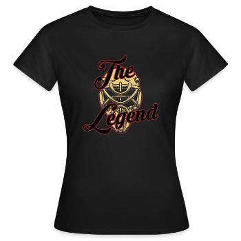 La Légende - T-shirt Femme - noir - Devant - AI Model Female 172 dark (172cm)