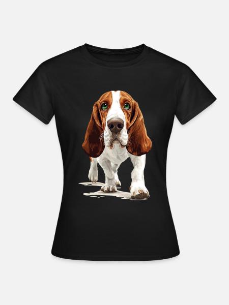 Basset - Frauen T-Shirt - Schwarz