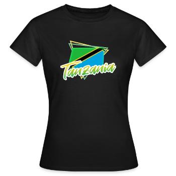 Tanzanie - T-shirt Femme - noir - Devant - AI Model Female 172 dark (172cm)