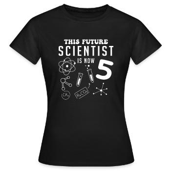 Diese wissenschaftliche Zukunft ist 5 - Frauen T-Shirt - Schwarz - Vorne - AI Model Female 172 dark (172cm)