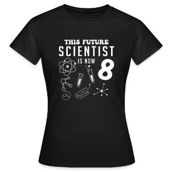 Diese wissenschaftliche Zukunft ist 8 - Frauen T-Shirt - Schwarz - Vorne - AI Model Female 172 dark (172cm)