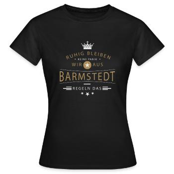 Barmstedt cooles Souvenir und witziges Andenken - Frauen T-Shirt - Schwarz - Vorne - AI Model Female 172 dark (172cm)