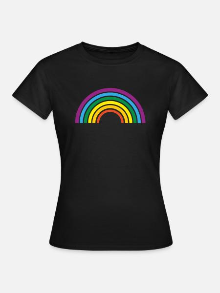 rainbow - Frauen T-Shirt - Schwarz