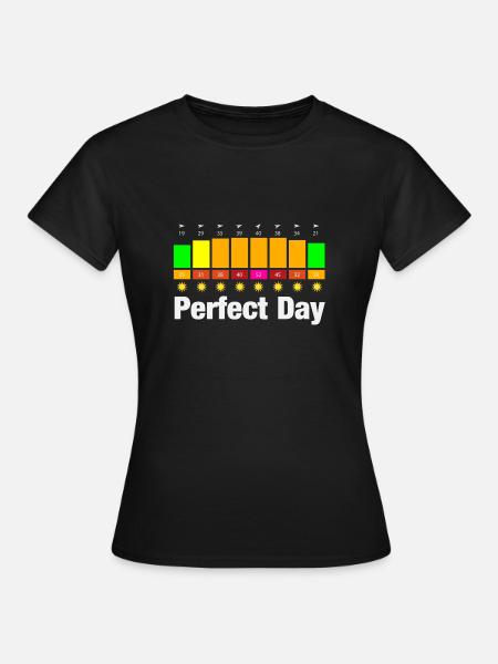 Perfect Day - Frauen T-Shirt - Schwarz
