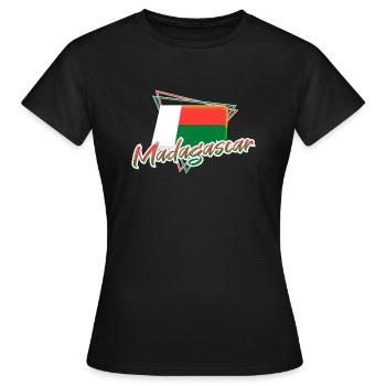 Madagaskar - Frauen T-Shirt - Schwarz - Vorne - AI Model Female 172 dark (172cm)