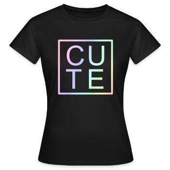 Mignon, Mignone - T-shirt Femme - noir - Devant - AI Model Female 172 dark (172cm)