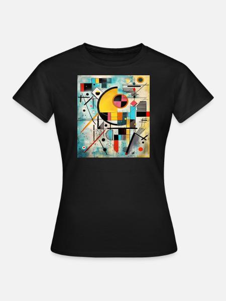 STREET ART ABSTRACTION - T-shirt Femme - noir