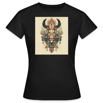 LE BUFFLE - T-shirt Femme - noir - Devant - AI Model Female 172 dark (172cm)