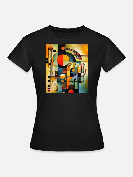 ABSTRACTION VIBRATION - T-shirt Femme - noir