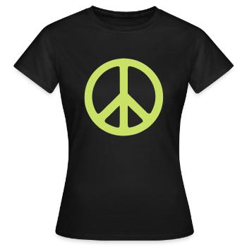 Peace - Women's T-Shirt - black - Front - AI Model Female 172 dark (172cm)