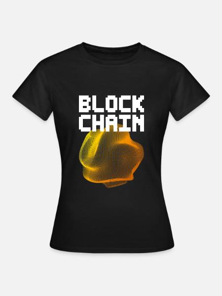 Blockchain - Frauen T-Shirt - Schwarz