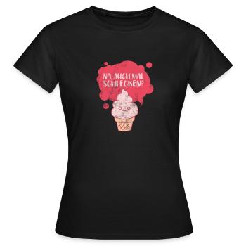 Eis Spruch Geschenk Party Eiscreme Eisdiele Sommer - Frauen T-Shirt - Schwarz - Vorne - AI Model Female 172 dark (172cm)